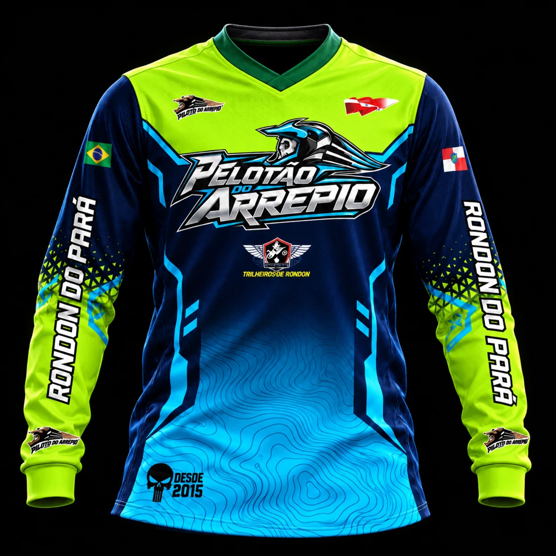 Camisa Pelotão do Arrepio, vista de frente